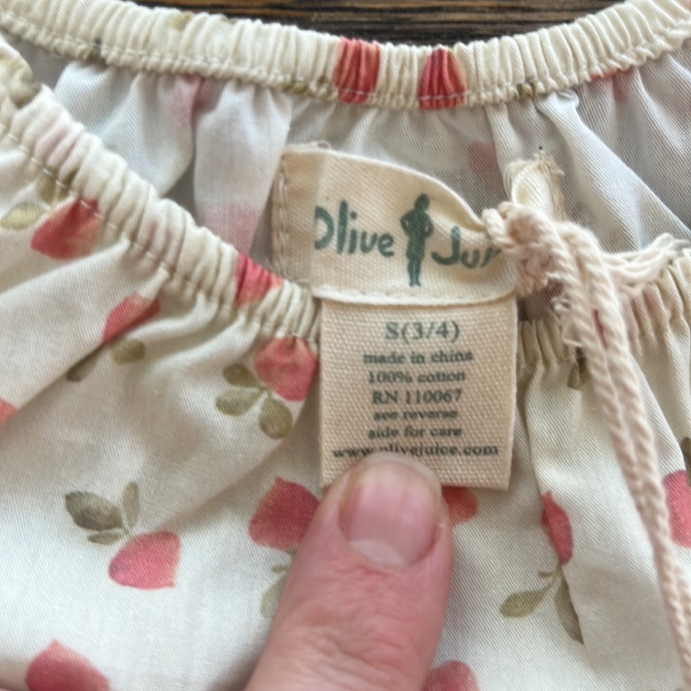 NWT Olive Juice top size 3/4 - Picture 2 of 3